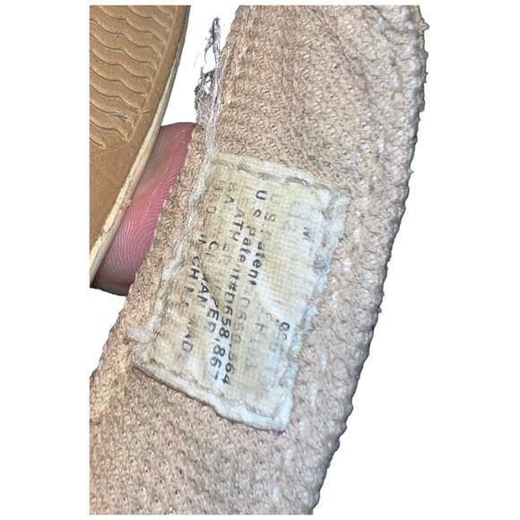 Sperry Top-Sider Gold Glitter Leather Flip Flops Boat Sandals Size 12 Tan - Picture 10 of 10